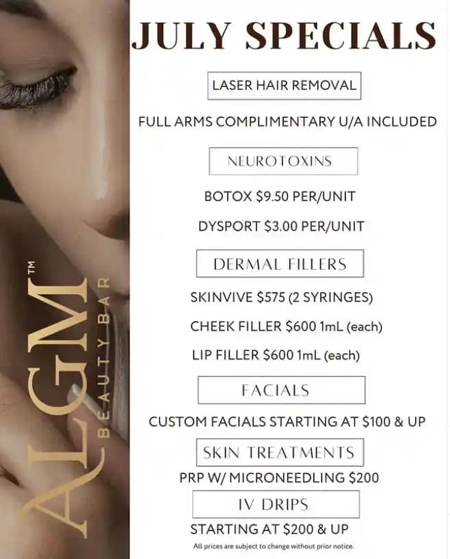 JULY SPECIALS